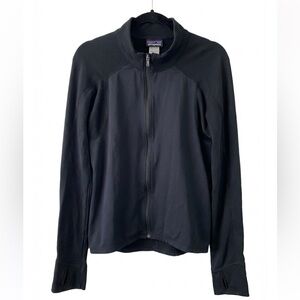 Vintage Patagonia Made in USA Men’s Cycling Fleece Jacket Large Black Full Zip